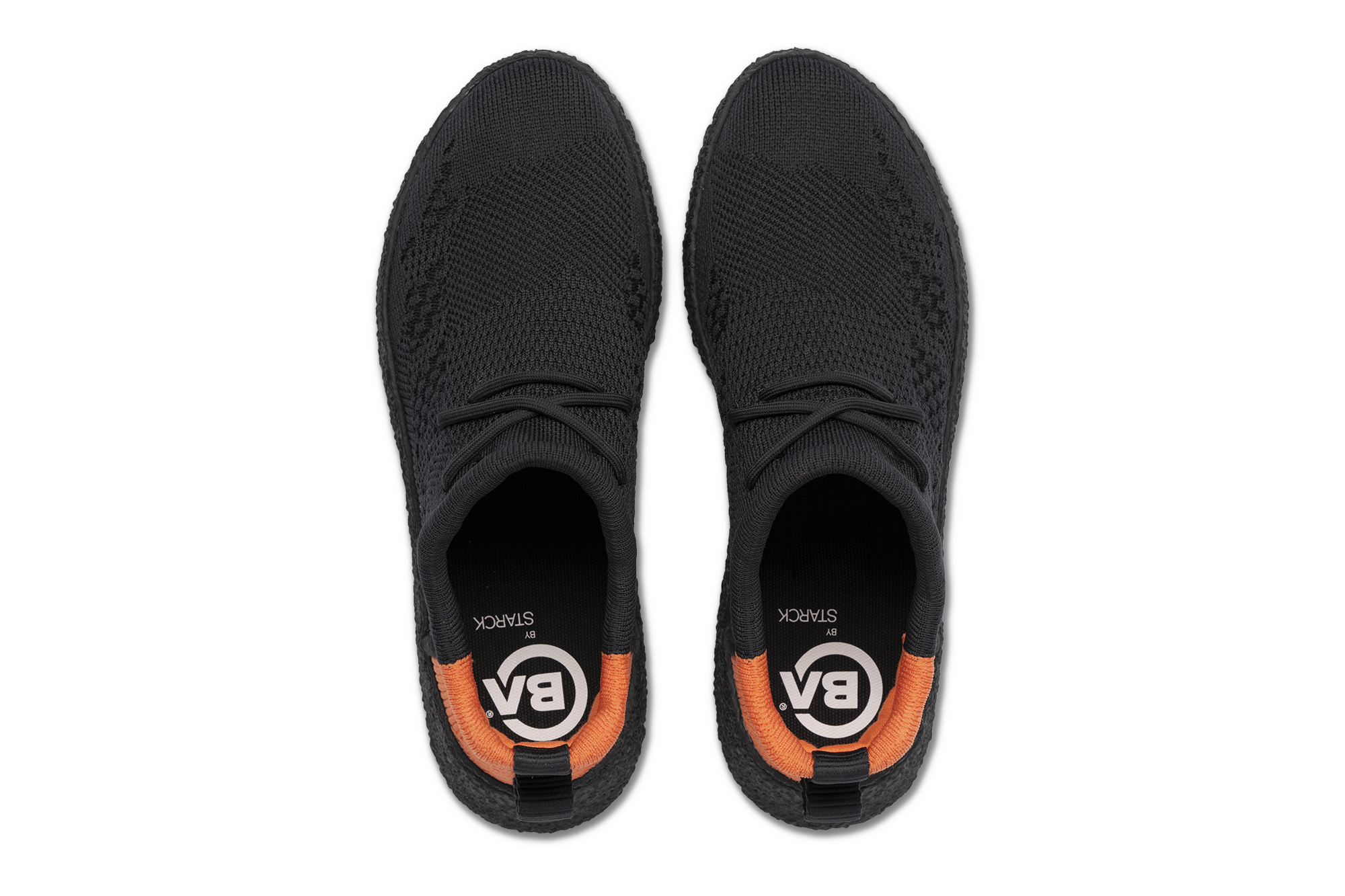 Baliston Smart Shoe Full Black top view both shoes