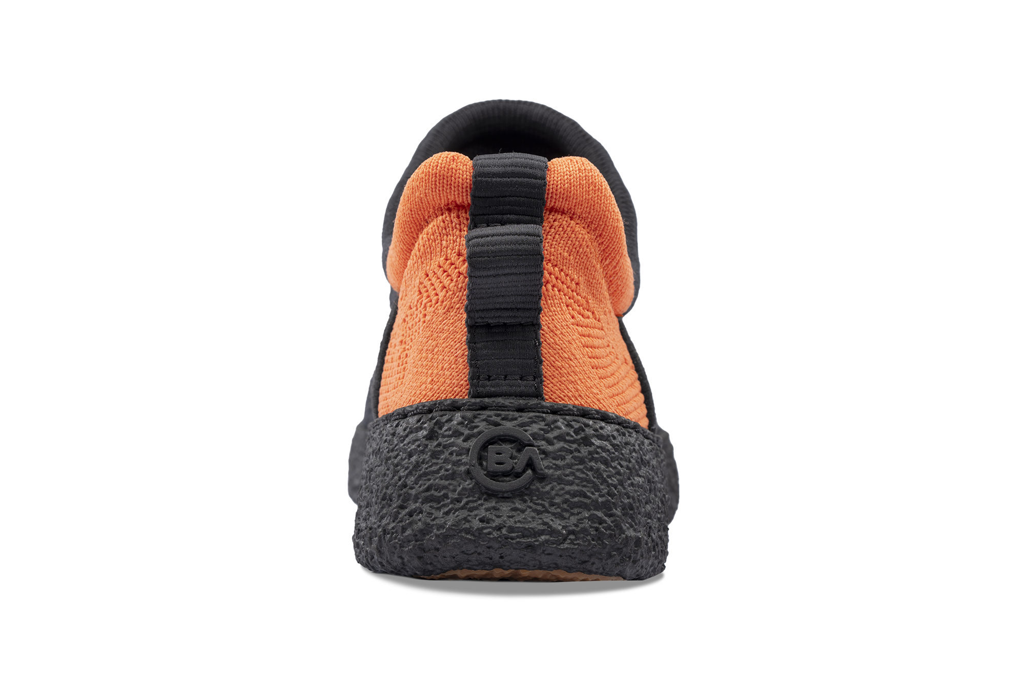 Baliston Smart Shoe Black/Orange back side view
