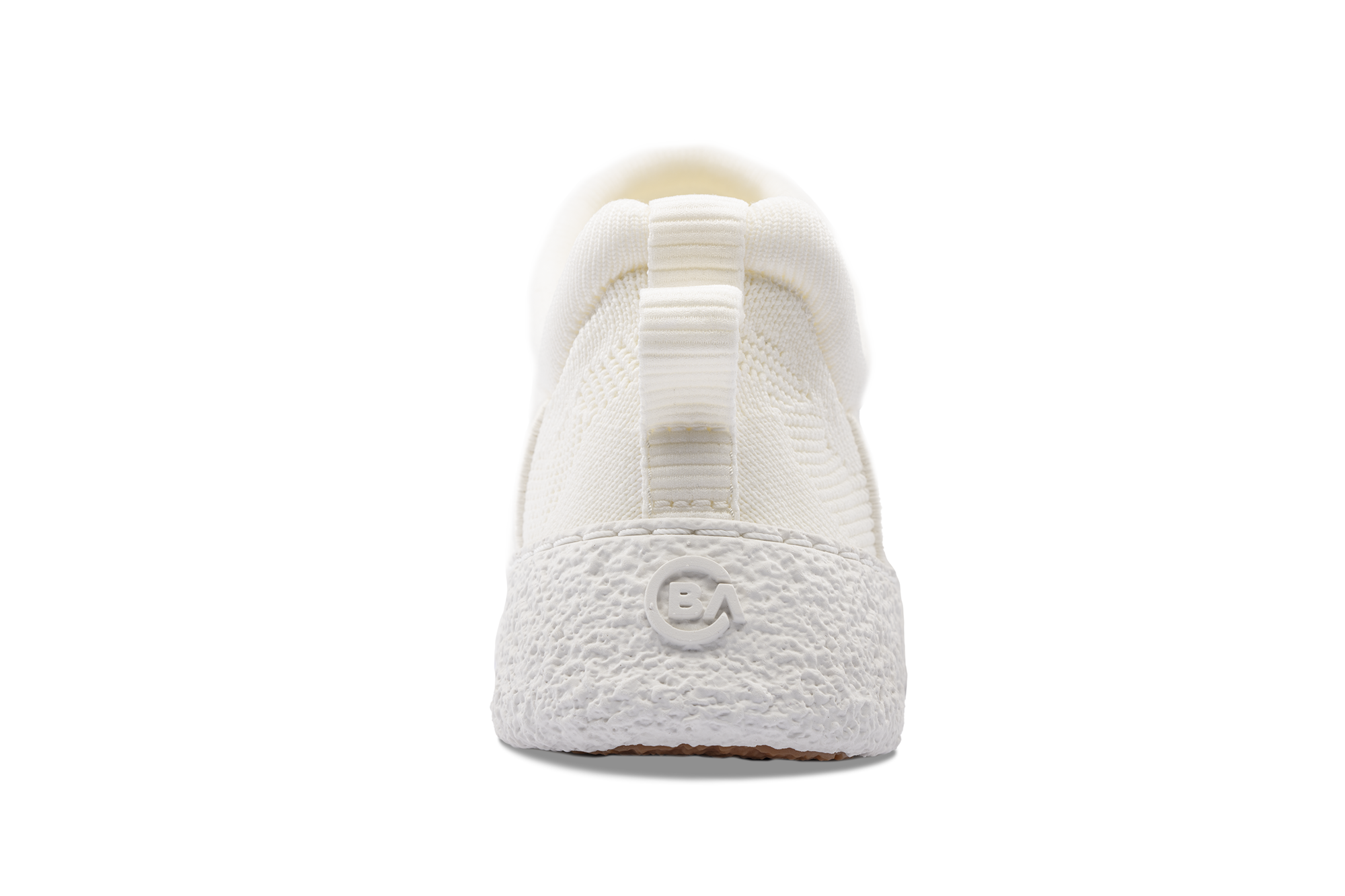 Full white Baliston Smart Shoe back view